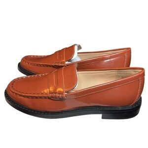 LOFT Orange Loafers
